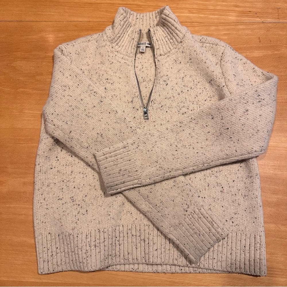 Toad&Co 100% Wool Quarter Zip Sweater